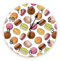 horloge murale cuisine macaron