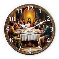 horloge-murale-vintage-jesus-le-dernier-diner-la derniere-cene