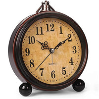 une horloge de table vintage style rétro avec heures et minutes style ancien