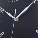 cadran noir pour horloge murale style scandinave en forme de pendule de gare vintage en fer forgé pour bistro en rétro