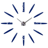 horloge_murale_design_lettre_bleu_foncé