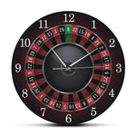 horloge murale poker avec jeu de roulette casino