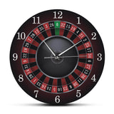 horloge murale poker avec jeu de roulette casino