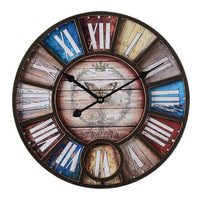 Horloge Industrielle Couleur Estivale | Horloge Mania