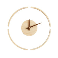 horloge murale scandinave transparente décorative