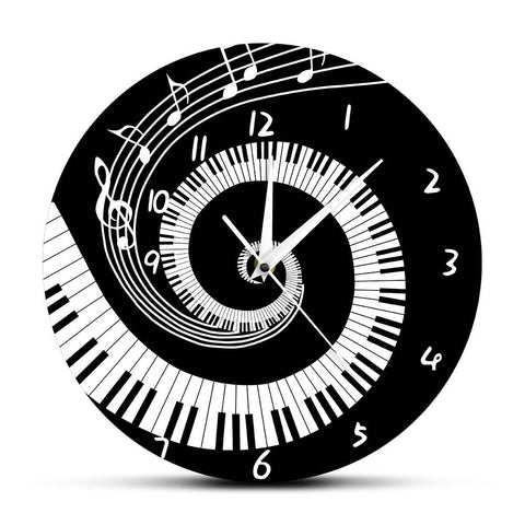 Horloge Originale Piano en Folie | Horloge Mania