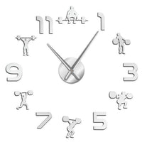 Horloge Stickers Haltérophilie | Horloge Mania
