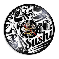 Horloge Vinyle Sushi | Horloge Mania