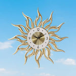 horloge murale design soleil décorative