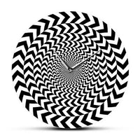 horloge murale avec illusion d'optique