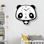 horloge murale panda animal chambre