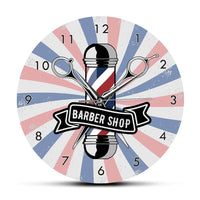 Horloge Originale <br>Pole de Salon de Coiffure