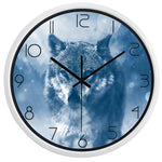 Horloge Moderne Loup Des Neiges | Horloge Mania