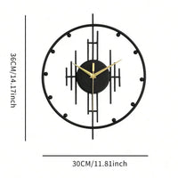 Horloge-murale-design-moderne-salon-noir-3