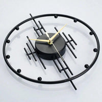 Horloge-murale-design-moderne-salon-noir-5