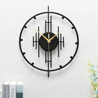 Horloge-murale-design-moderne-salon-noir