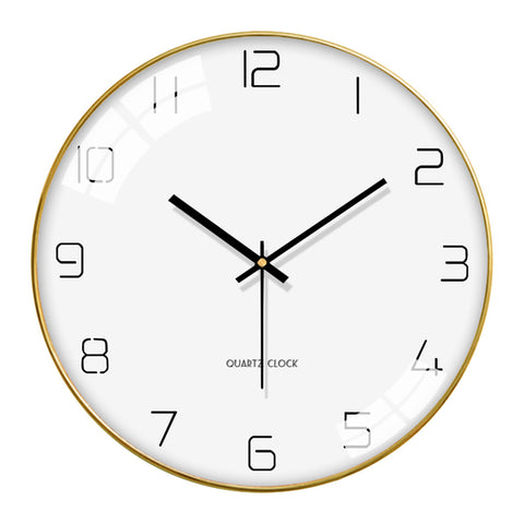 Horloge Design </br> Cadran doré