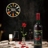 horloge_murale_cuisine_alcool_avec_cadran_noir-dans-la-cuisine-pour-décoration