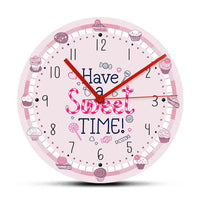 Horloge Cuisine </br> Patisserie Rose Bonbon