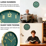 caracteristique-horloge-murale-vert-dore-moderne