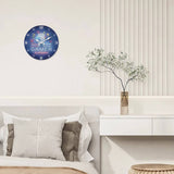 Idée de décoration murale pour chambre d'enfant ou d'adolescent avec une horloge ronde sur le thème des jeux vidéo.