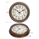 la description de horloge murale vintage ronde de 30 cm rétro