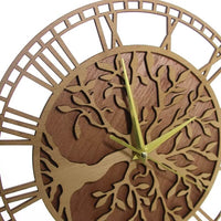 horloge-murale-bois-arbre-de-vie-vue-de-dessus
