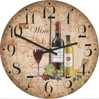 horloge-murale-bouteille-rouge-blanc