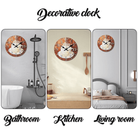 horloge murale pour la cuisine décorée avec une tasse de café et des cupcakes différents modeles