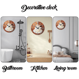 horloge murale pour la cuisine décorée avec une tasse de café et des cupcakes différents modeles
