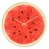 horloge murale cuisine fruit pastèque / melon d'eau - horloge mania