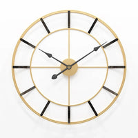 horloge-murale-design-industrielle-decorative-or-dore-1