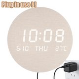 Horloge Bois Digitale