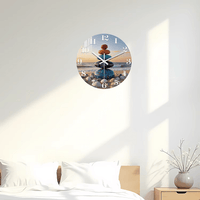 chambre-Horloge murale zen représentant cinq pierres naturelles empilées les unes sur les autres dans un équilibre parfait. Ce design inspiré des pierres zen évoque la sérénité, l’harmonie et la connexion avec la nature. Les différentes couleurs des pierres créent une composition douce et apaisante rappelant un paysage de plage calme avec une vue sur la mer. Cette horloge décorative apporte une ambiance relaxante dans un salon, une chambre ou un espace de méditation. Ses chiffres blancs et ses aiguilles élé