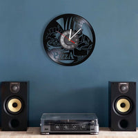 horloge- murale pizza vinyle 30 cm ronde dans le salon