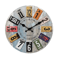 Horloge Rétro Colorée