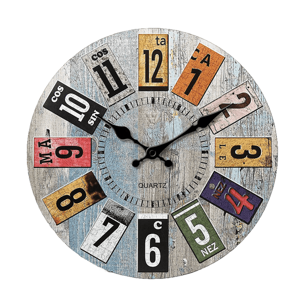 Horloge Rétro Colorée