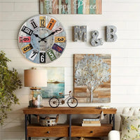 Horloge Rétro Colorée