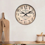 horloge-murale-vintage-ecole-chef-cuisine-normand-dans la cuisine