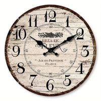 Horloge murale vintage ronde style Shabby Chic 