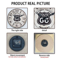 description de l'horloge route 66