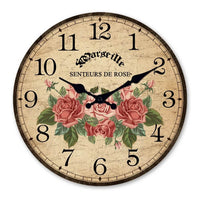 horloge-murale-vintage-senteurs-de-rose-style-ancienne