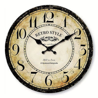 une horloge murale vintage au style rétro de paris