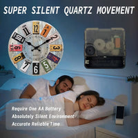 Horloge Rétro Colorée