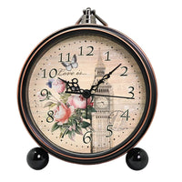 horloge a poser vintage avec style ancien fleur anglaise big ben