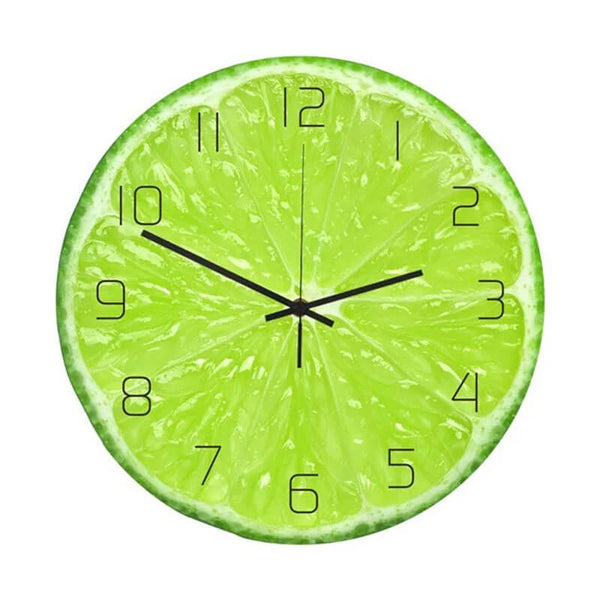 Horloge Cuisine Fruit citron vert | Horloge Mania