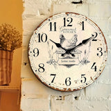 horloge_murale_vintage_Gourmet_kitchen_au_mur