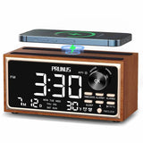 une horloge chiffre numérique style vintage avecchargeur telephone et radio FM
