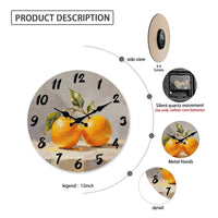 informations-horloge-murale-cuisine-orange-peinture