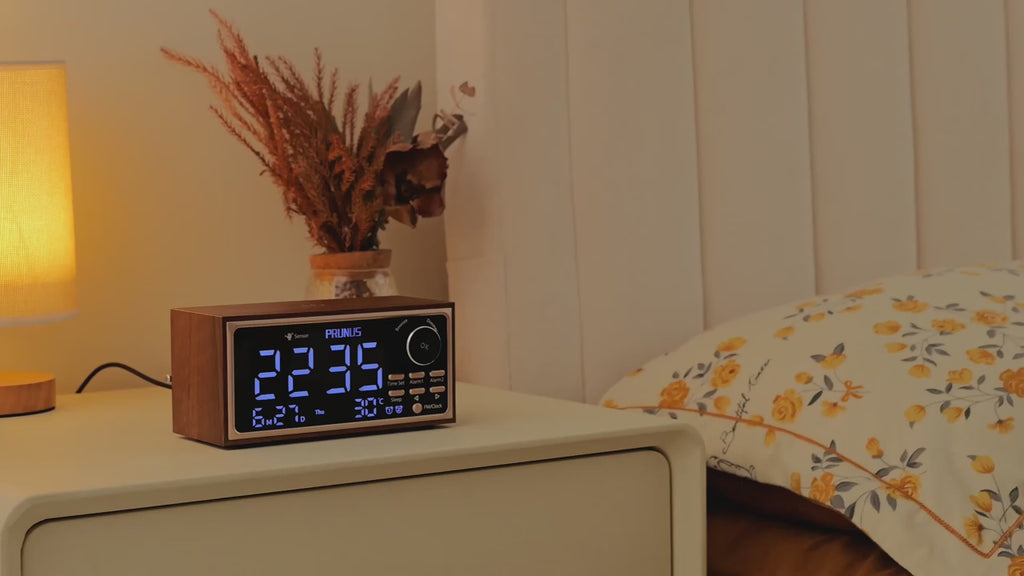 la video de l'horloge numerique vintage